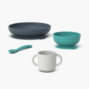 🆕 Silicone Baby Meal Set in Lagoon by EKOBO